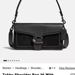 Black Coach Tabby Shoulder Bag